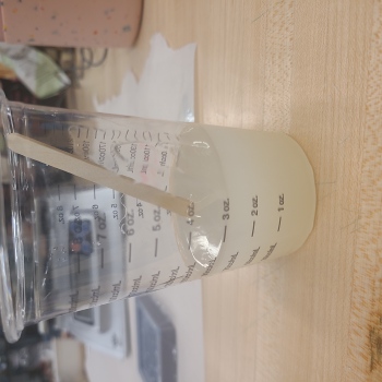 picture of mixing plastic
